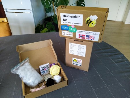 DIY heklepakke - Vanlig bie 